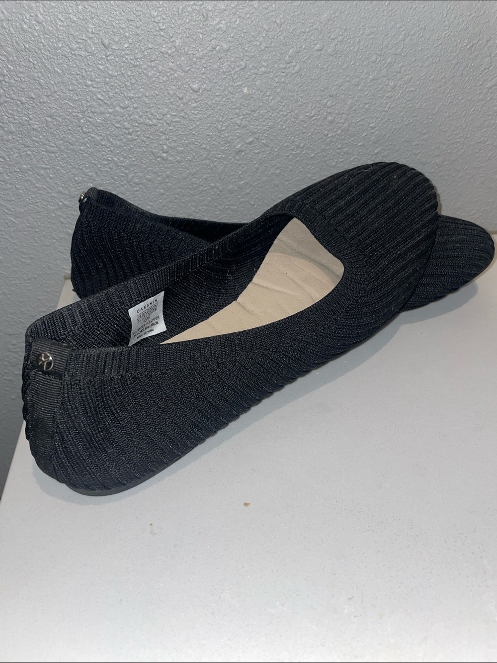 Danskin Black Knit Ballet Flats